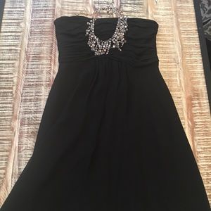 White House Black Market strapless dress.